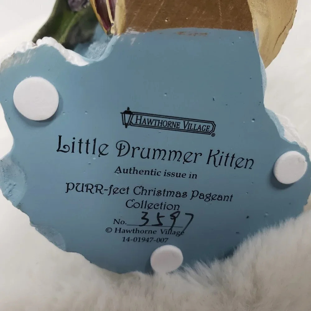Hawthorne Village Little Drummer Kitten #3597